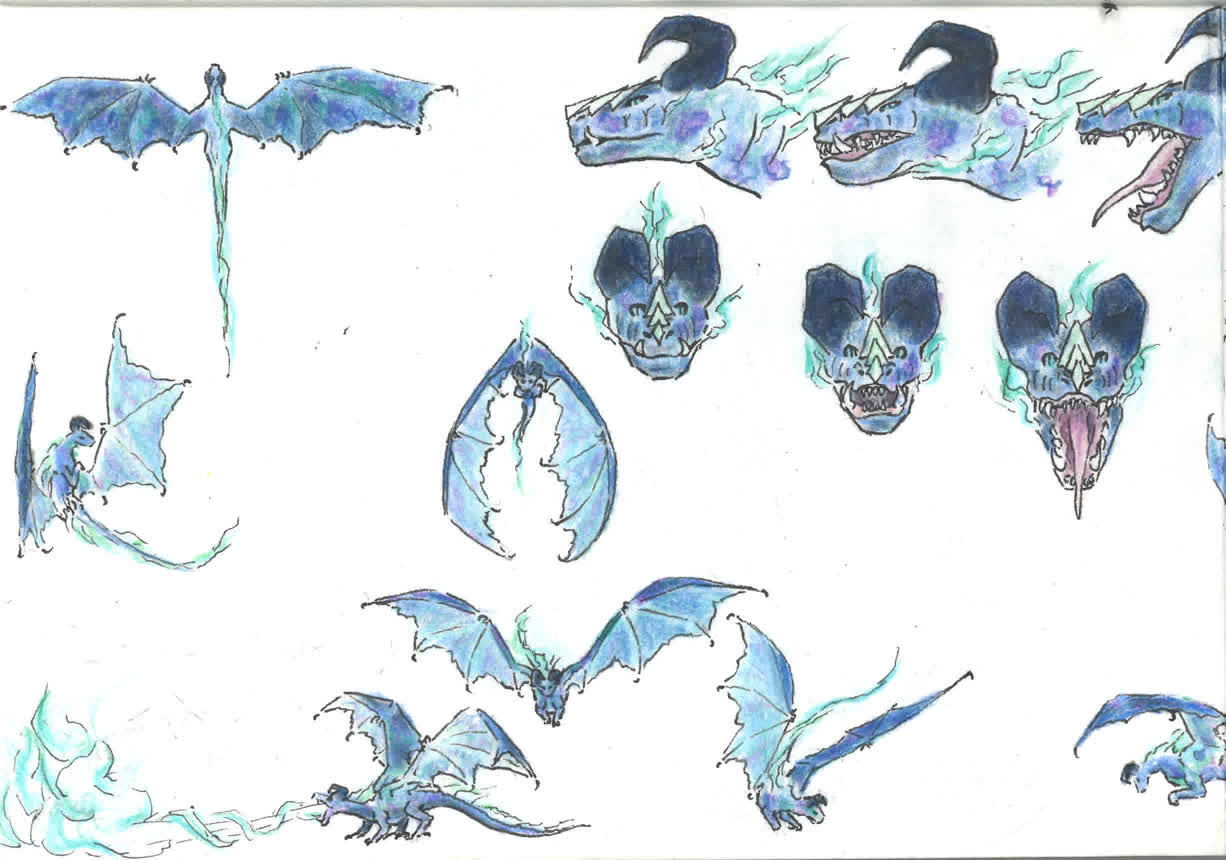 Handmade Abendmode Seidenkleid in Royalblau – Design 4