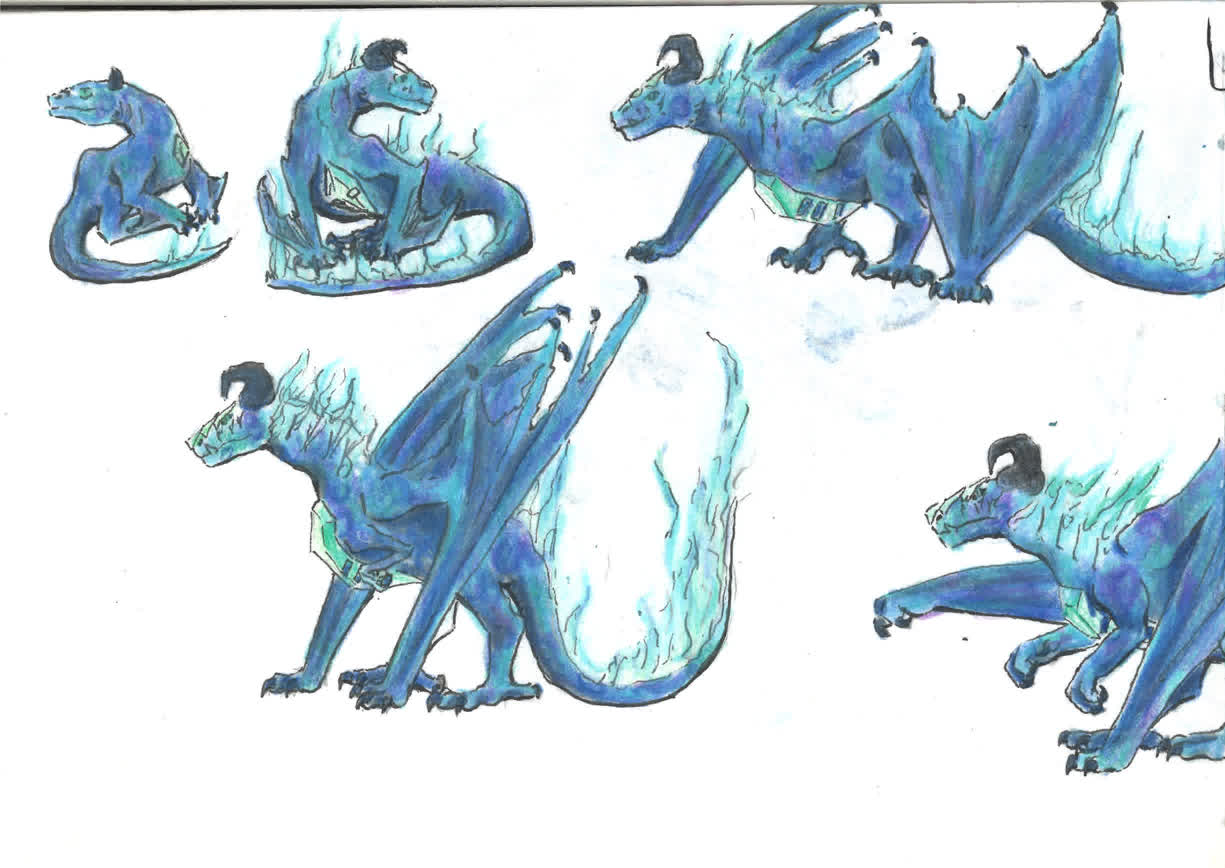 Eco Fashion Designer Kleid in Kobaltblau – Design 5