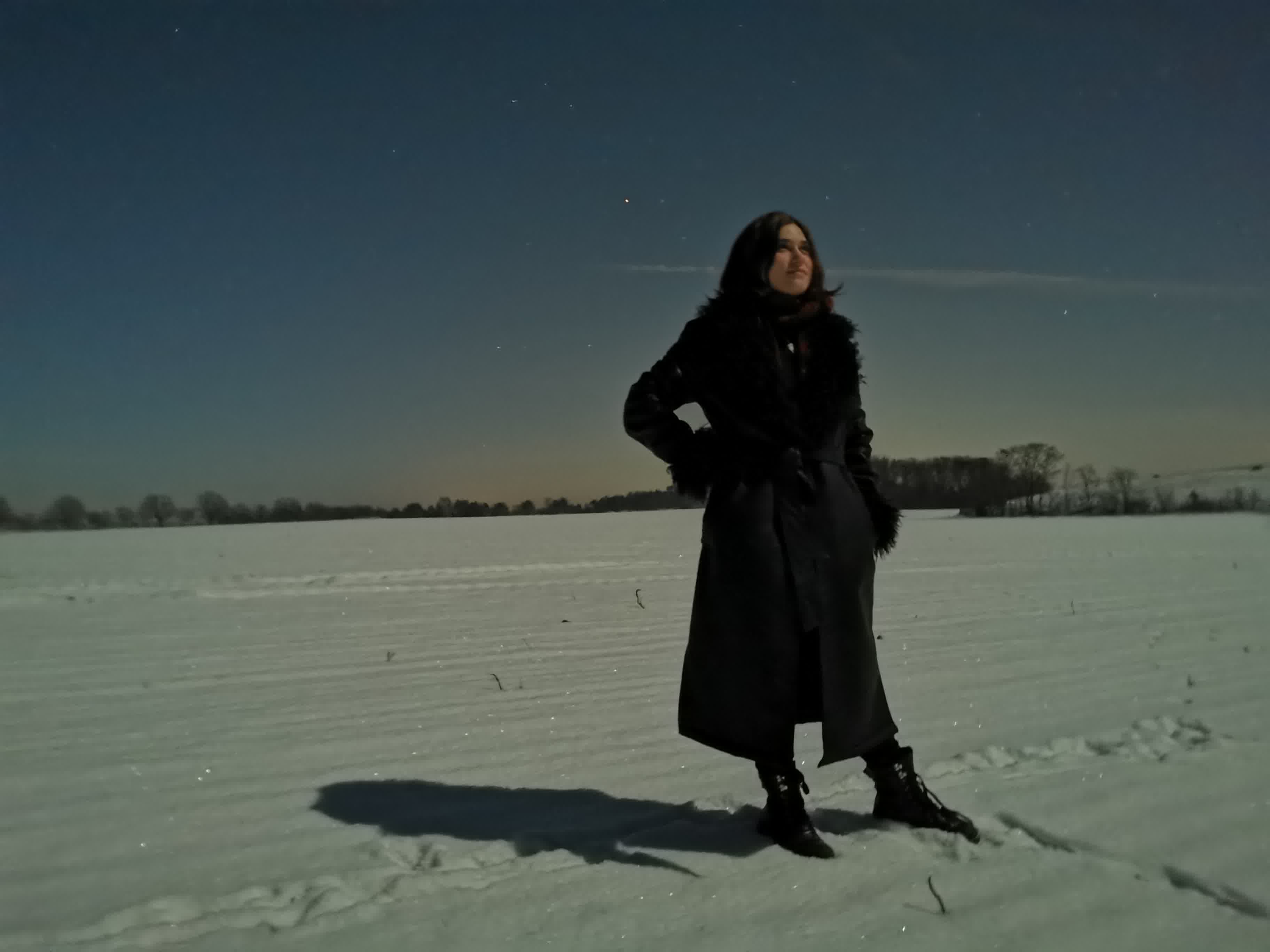 Winternacht Bio‑Baumwolle Ballkleid – Design 9